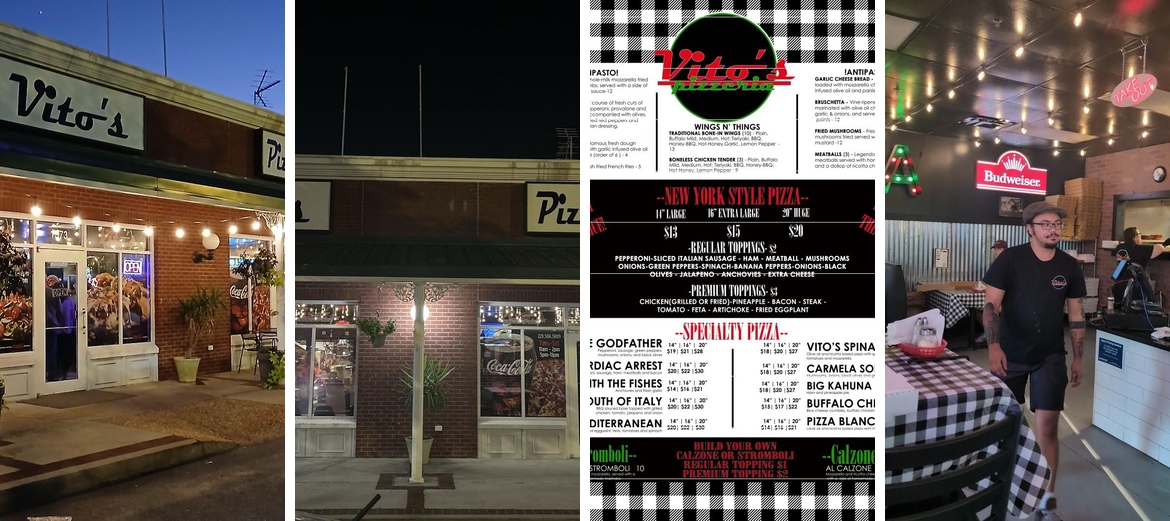 Vito's Pizzeria Menu